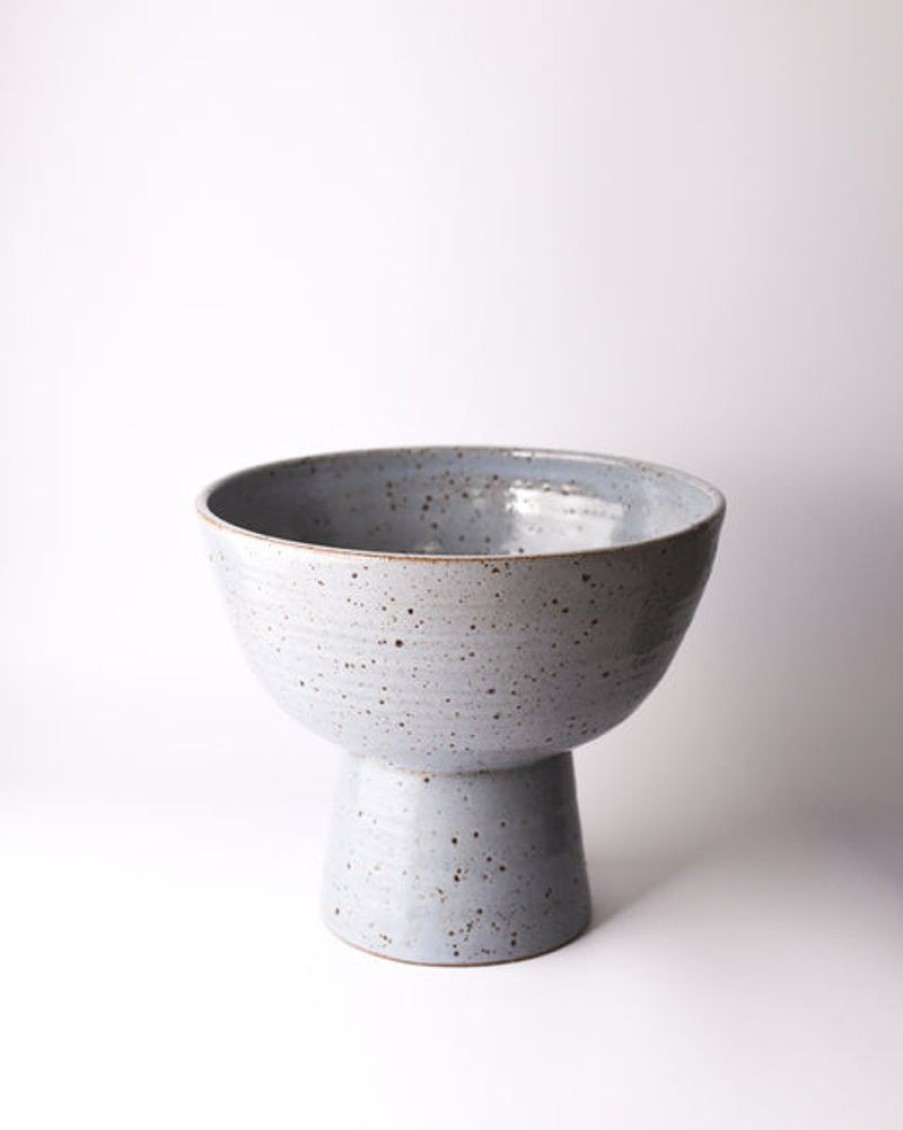 Home Decor Asobimasu | Asobimasu - Ashi Footed Bowl Blue