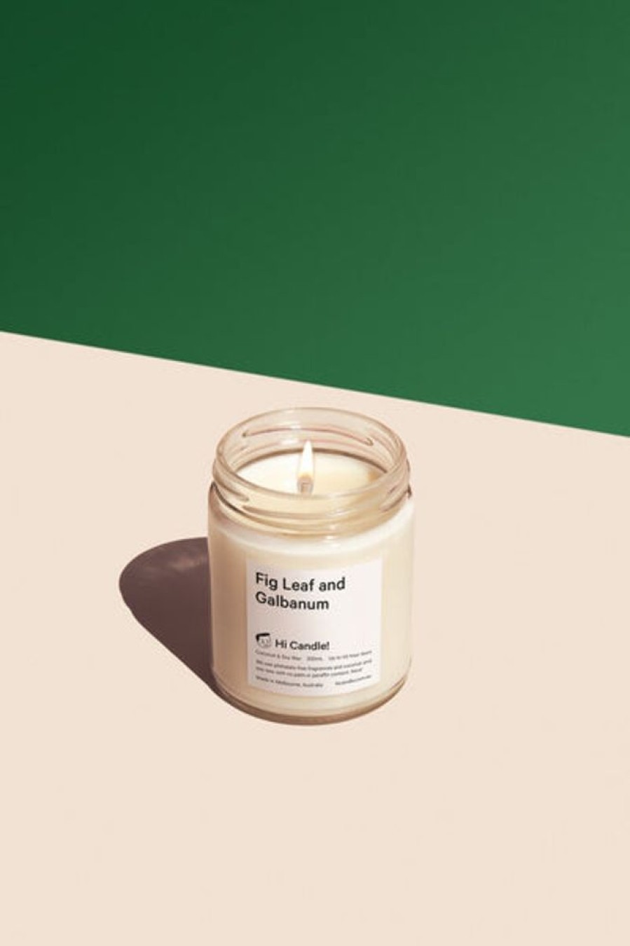 Scent & Care Hi Candle! | Hi Candle! Fig Leaf And Galbanum