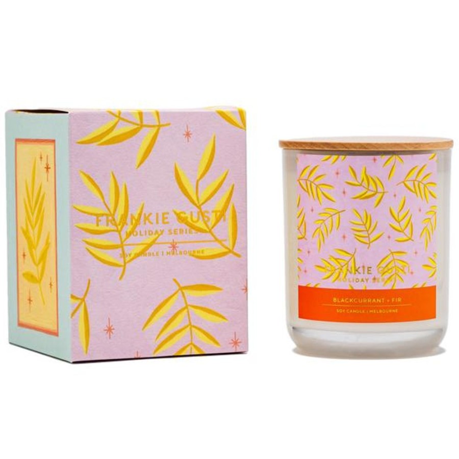 Home Decor Frankie Gusti | Frankie Gusti - Holiday Series - Blackcurrant And Fir Candle