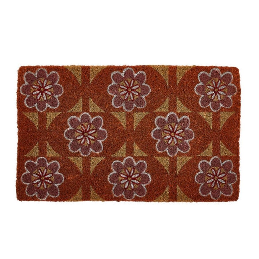 Home Decor Bonnie and Neil | Bonnie And Neil - Bloom Tile Terracotta Door Mat - In Store Pick Up On