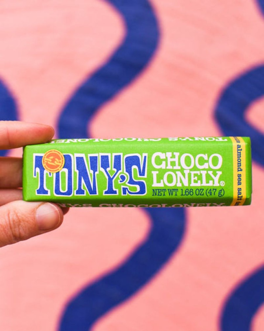 Food Tony's Chocolonely | Tony'S Chocolonely Mini Bar - Dark Almond And Sea Salt 51%