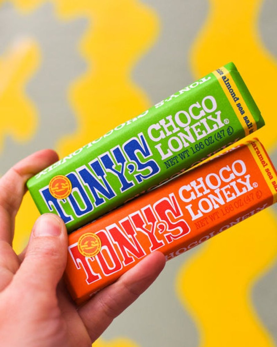 Food Tony's Chocolonely | Tony'S Chocolonely Mini Bar - Dark Almond And Sea Salt 51%