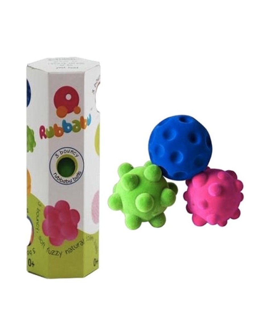 Kids & Babies Rubbabu | Rubbabu - 3 Small Stress Balls Set