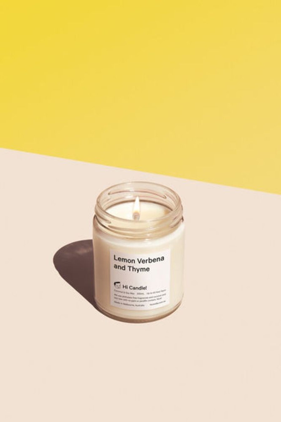 Scent & Care Hi Candle! | Hi Candle! - Lemon Verbena And Thyme