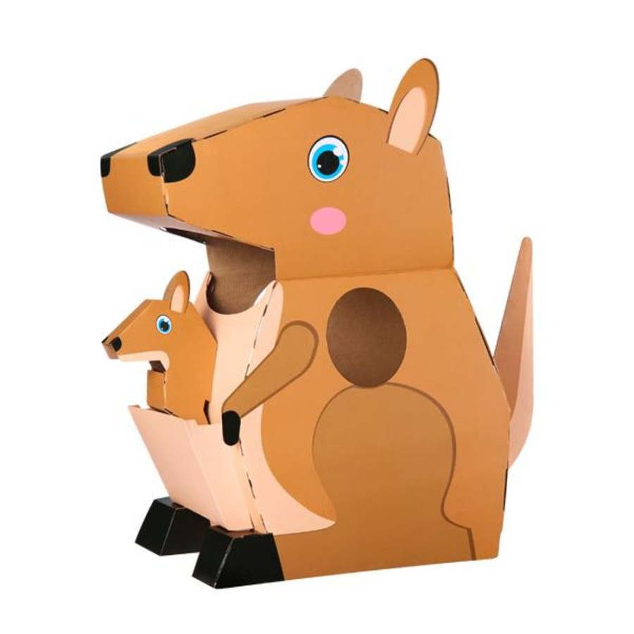 Kids & Babies paper pops | Paper Pops - 3D Cardboard Kangaroo Costume Kit - Mila The Kangaroo