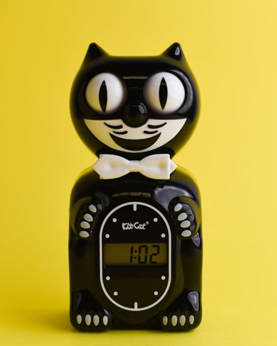 Tableware Kit Cat Klock | Solar Kit-Cat Digital Alarm Klock Classic Black