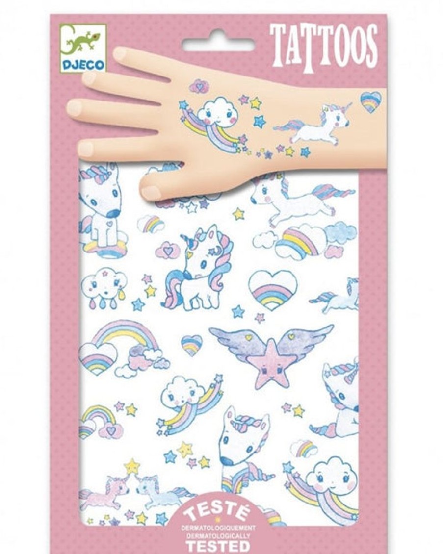 Kids & Babies Djeco | Djeco - Unicorns Temporary Tattoos