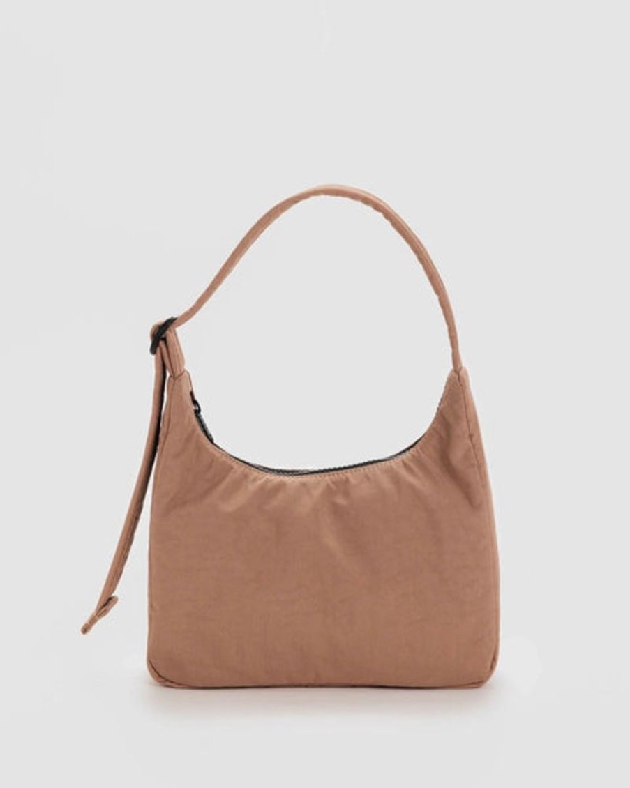 Accessories & Clothing Baggu | Baggu - Mini Nylon Shoulder Bag - Cocoa