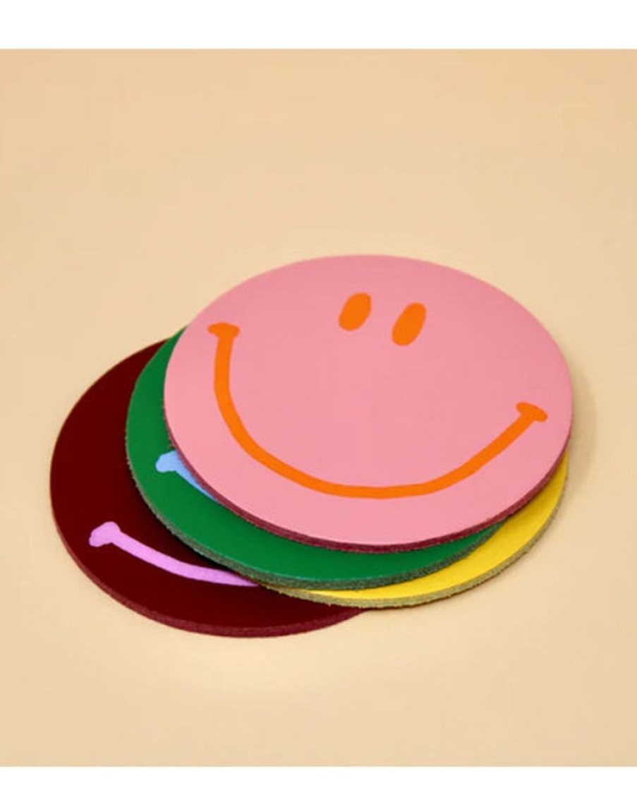 Tableware Ark | Ark - Happy Face Coasters - Set Of 4